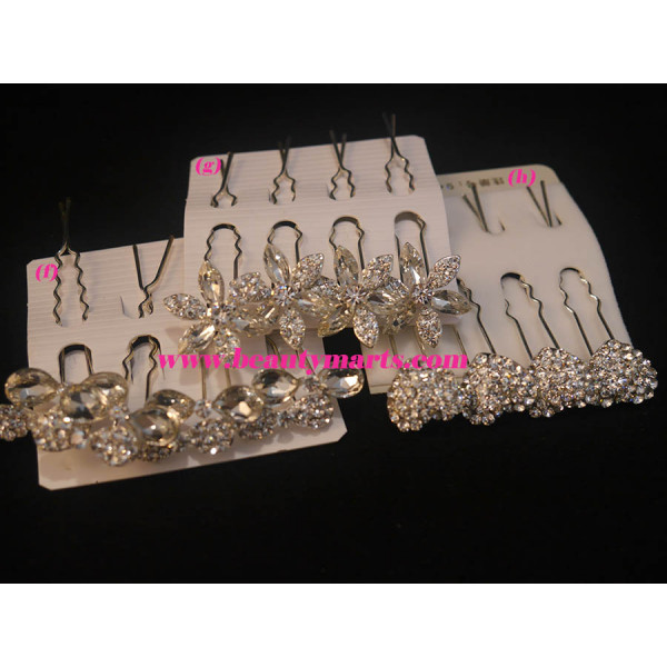 Bridal Rhinestone Mini Hair Pin (4pcs)